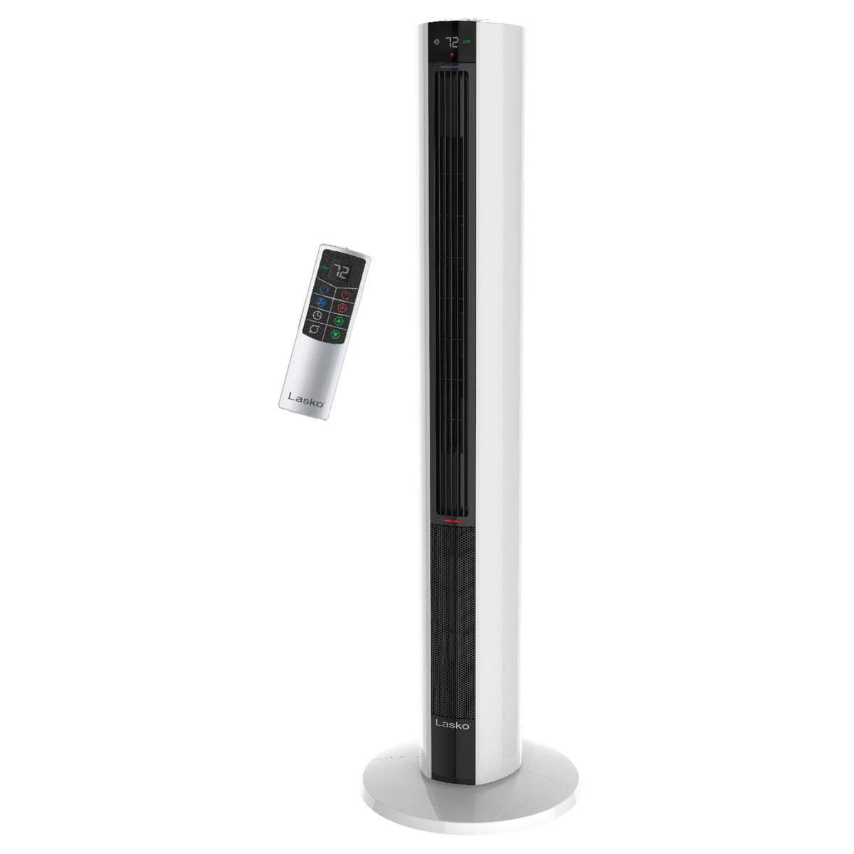 1500W Oscillating Tower Fan & Space Heater with Remote, Black W94635