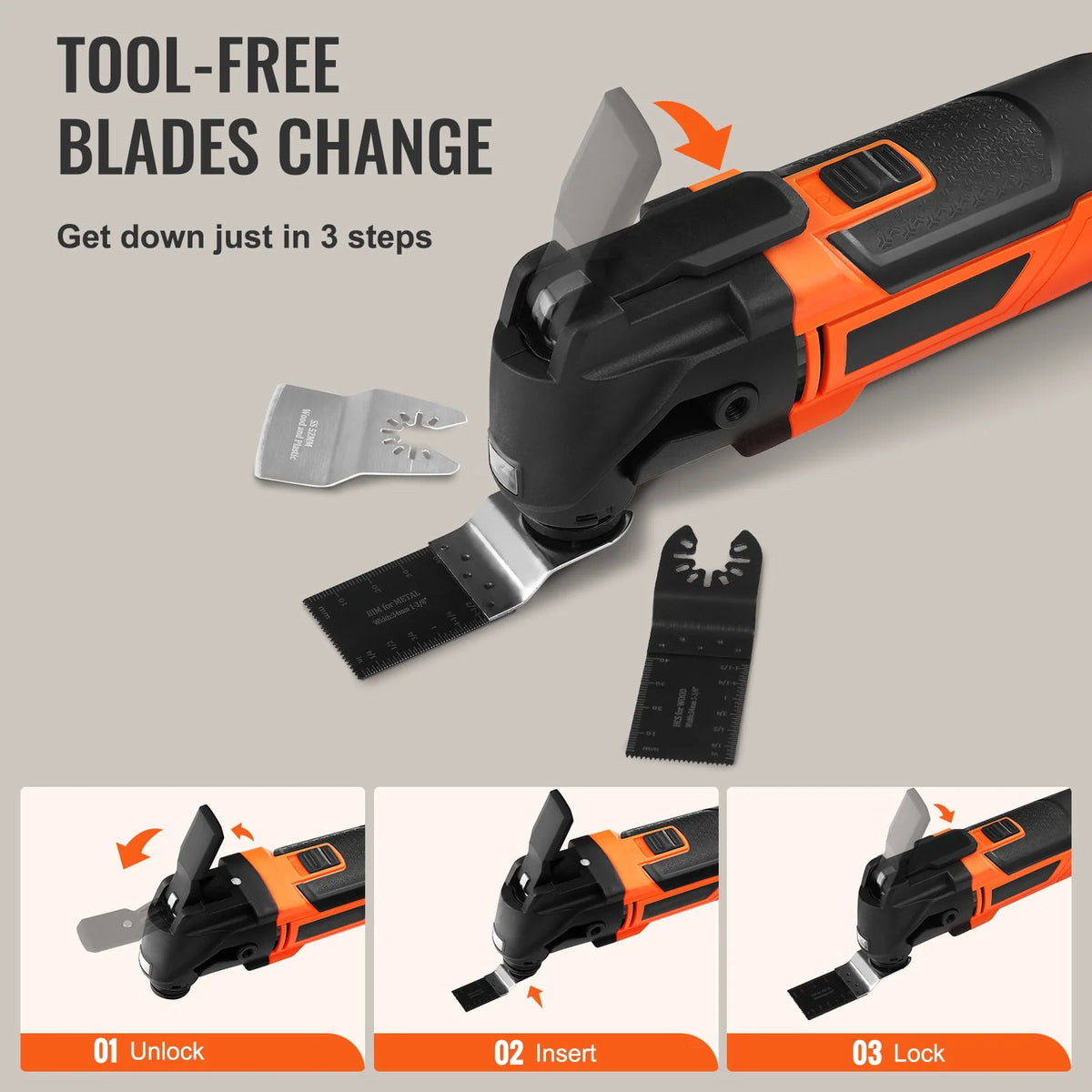 Oscillating Multi Tool 6 Variable Speeds L414213