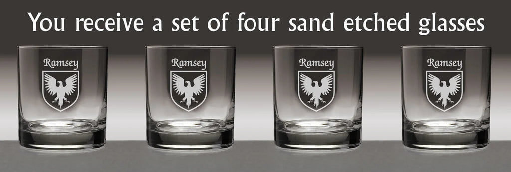 Irish Coat of Arms Tumbler Glasses Set of 4 J9763