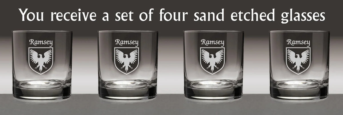 Irish Coat of Arms Tumbler Glasses Set of 4 J9763