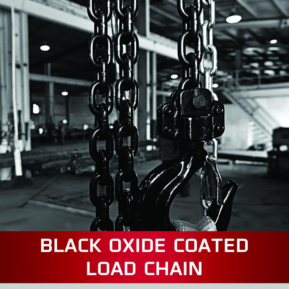 1-1/2-Ton Chain Hoist with 10' Lift B924009