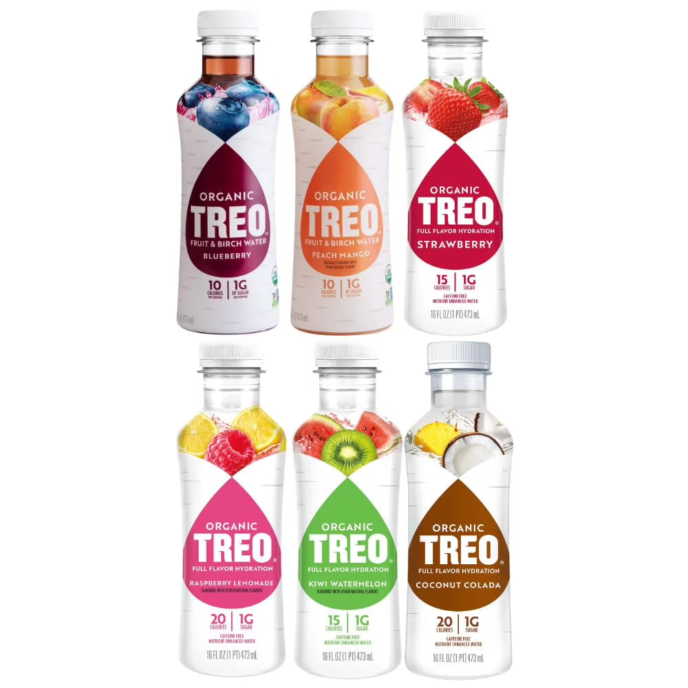 Organic Fruit & Birch Water Drink Variety Pack, 16 fl Oz (Pack of 6) L639