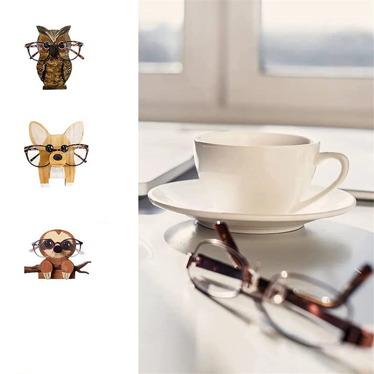 Wooden Glasses Display Stand G26555