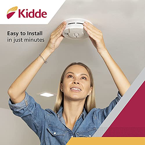 10-Year Battery Powered Smoke Detector with LED Warning Light J898