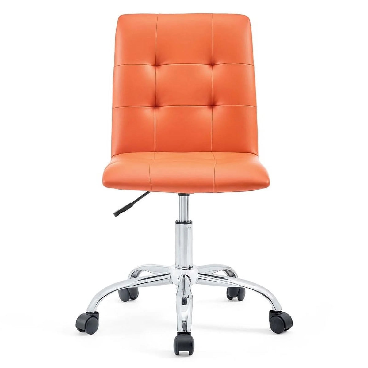 Orange Faux Leather Swivel Office Chair K78507
