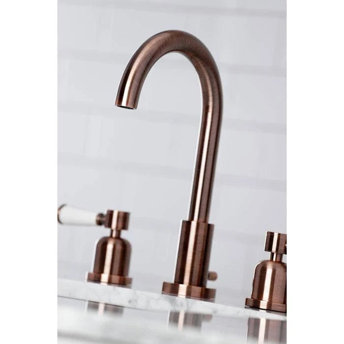 Antique Copper Widespread Bathroom Faucet O54475