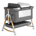 4 in 1 Height Adjustable Gray Baby Bassinet O523157
