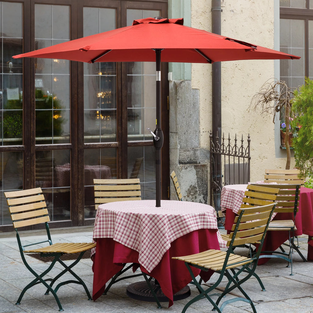 7.5 FT Outdoor Patio Market Umbrella with Tilt Button K134238