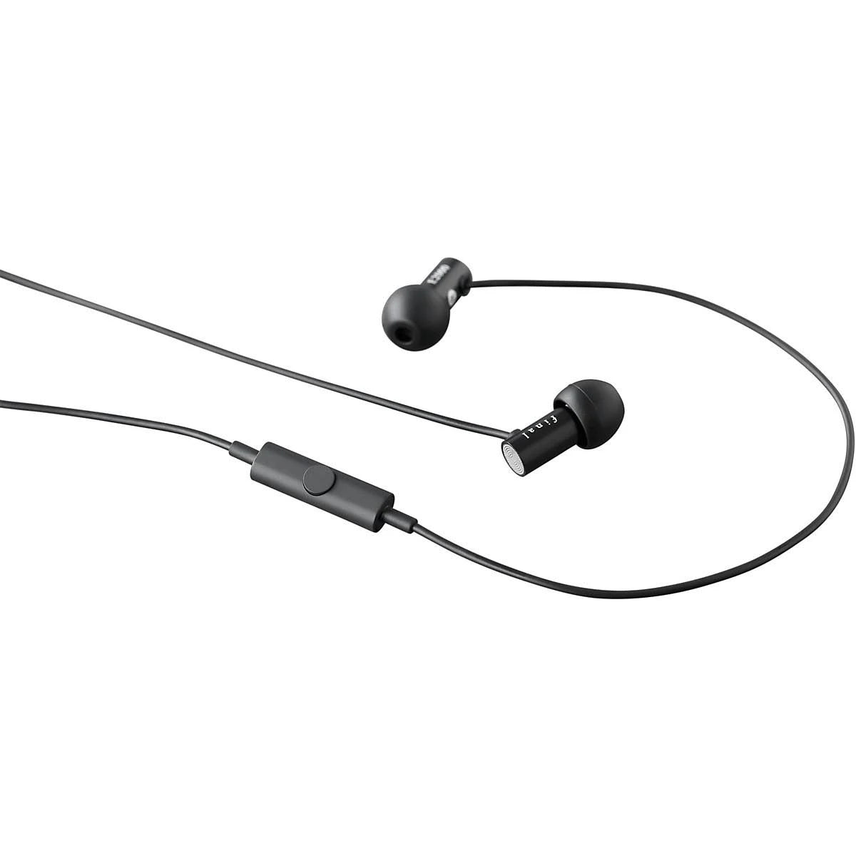 Black Earphone with Microphone W98749