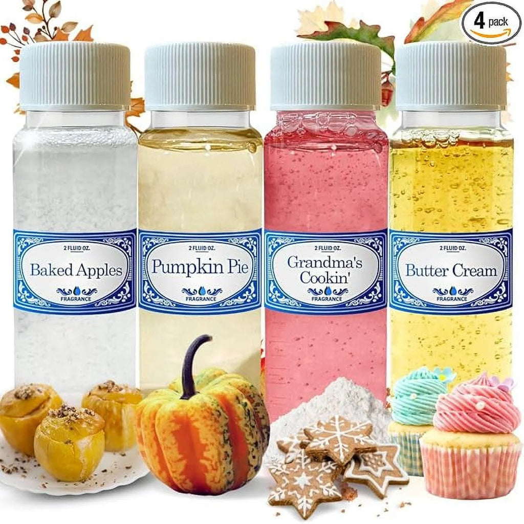 2.0 fl oz Fragrances Pack Baked Apple, Pumpkin Pie, Grandma's Cooking & Buttercream J4710