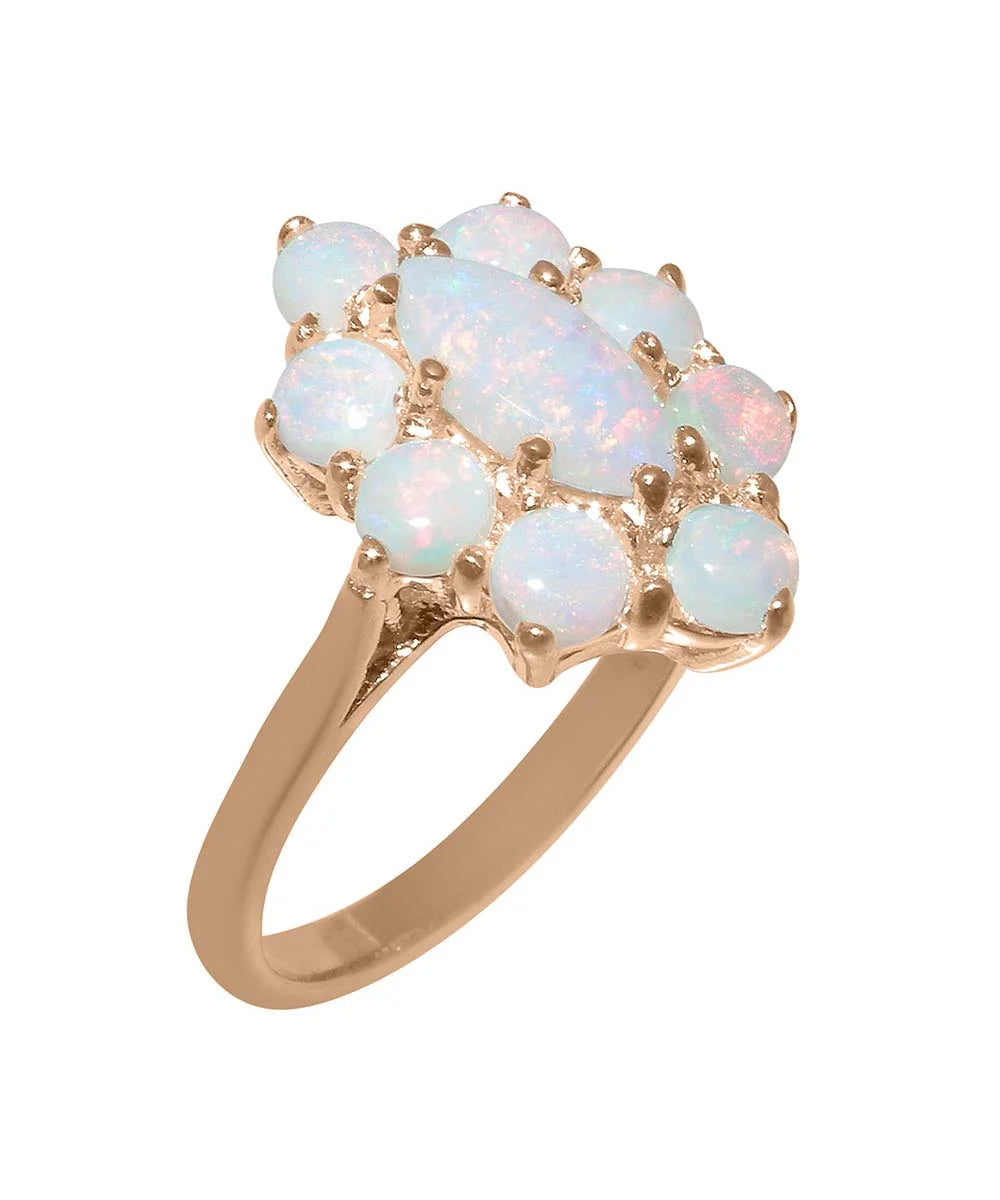 9k Rose Gold Opal Womens Statement Ring N41070