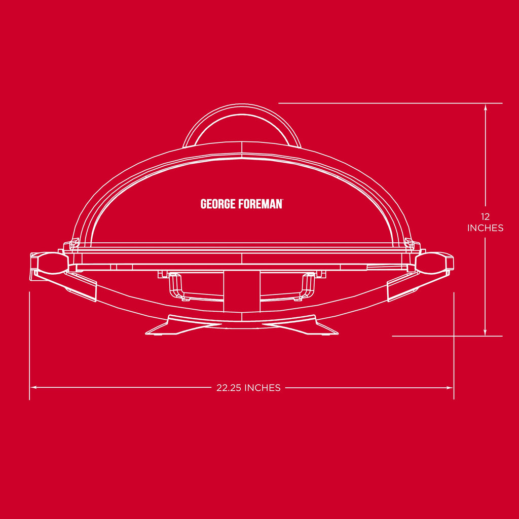 Red Electric Grill F5220