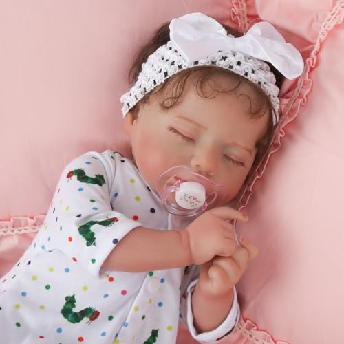 20 Inch Handmade Cloth Body Sleeping Reborn Baby Doll O391