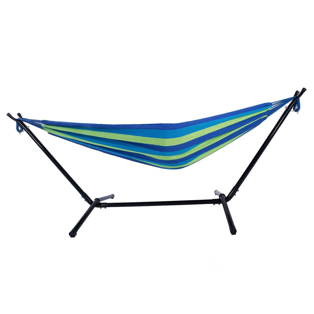 2-Person Portable Hammock with Canvas and Metal Stand Z3977
