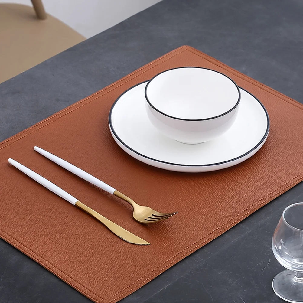 Double Layers Table Mat 45*30CM Khaki N7388