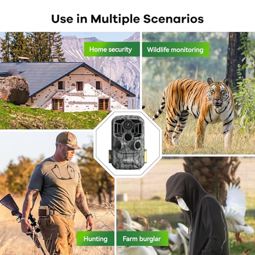 Trail Camera 48MP 4K WiFi Bluetooth Night Vision Waterproof X31434