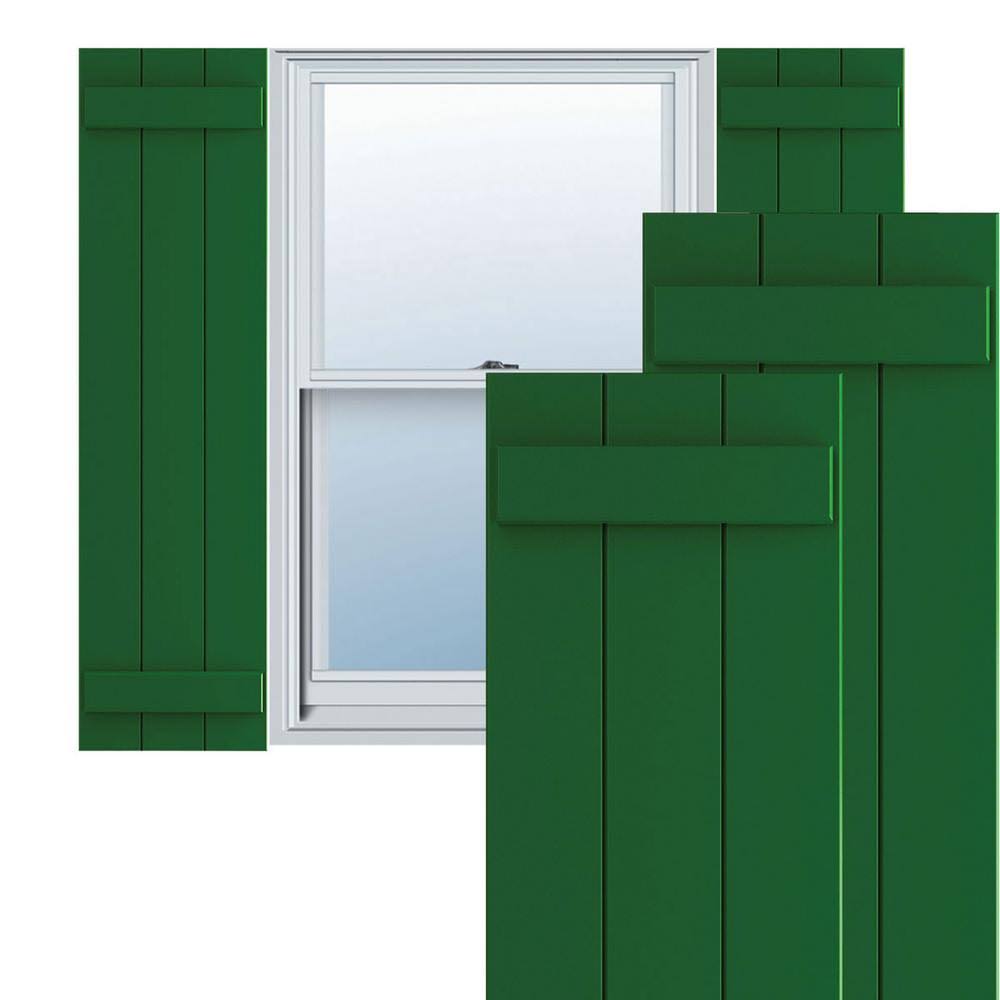 Chrome Composite Board-n-Batten Shutters (Per Pair) D187379