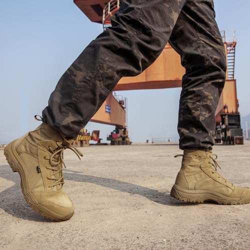 Men's Tactical Hiking Combat Work Boots 6 Inches T8066