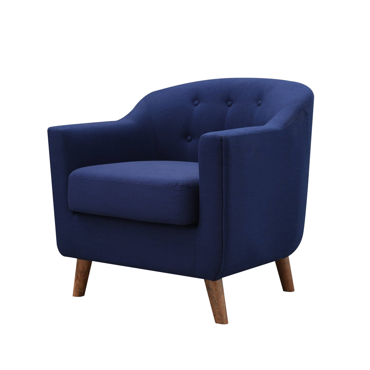 Light Blue Fabric Barrel Club Chair R886941