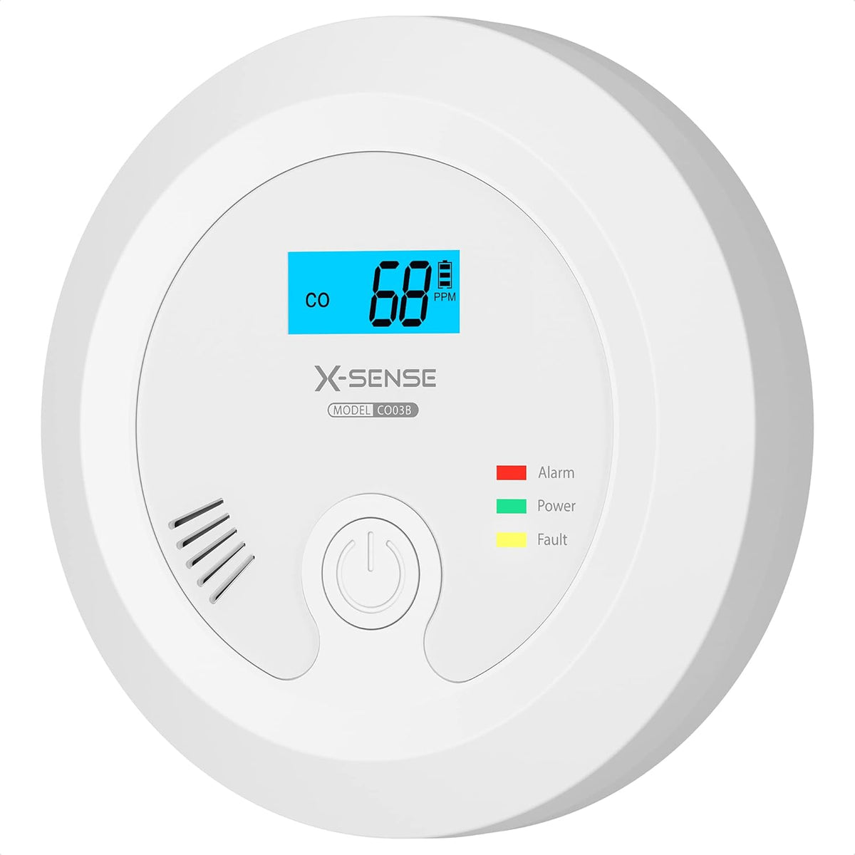 Carbon Monoxide Detector Alarm with Digital Display, Pack of 2 P874