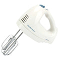 White 6-Speed Electric Hand Mixer with Whisk, Beaters, Storage Case V1933
