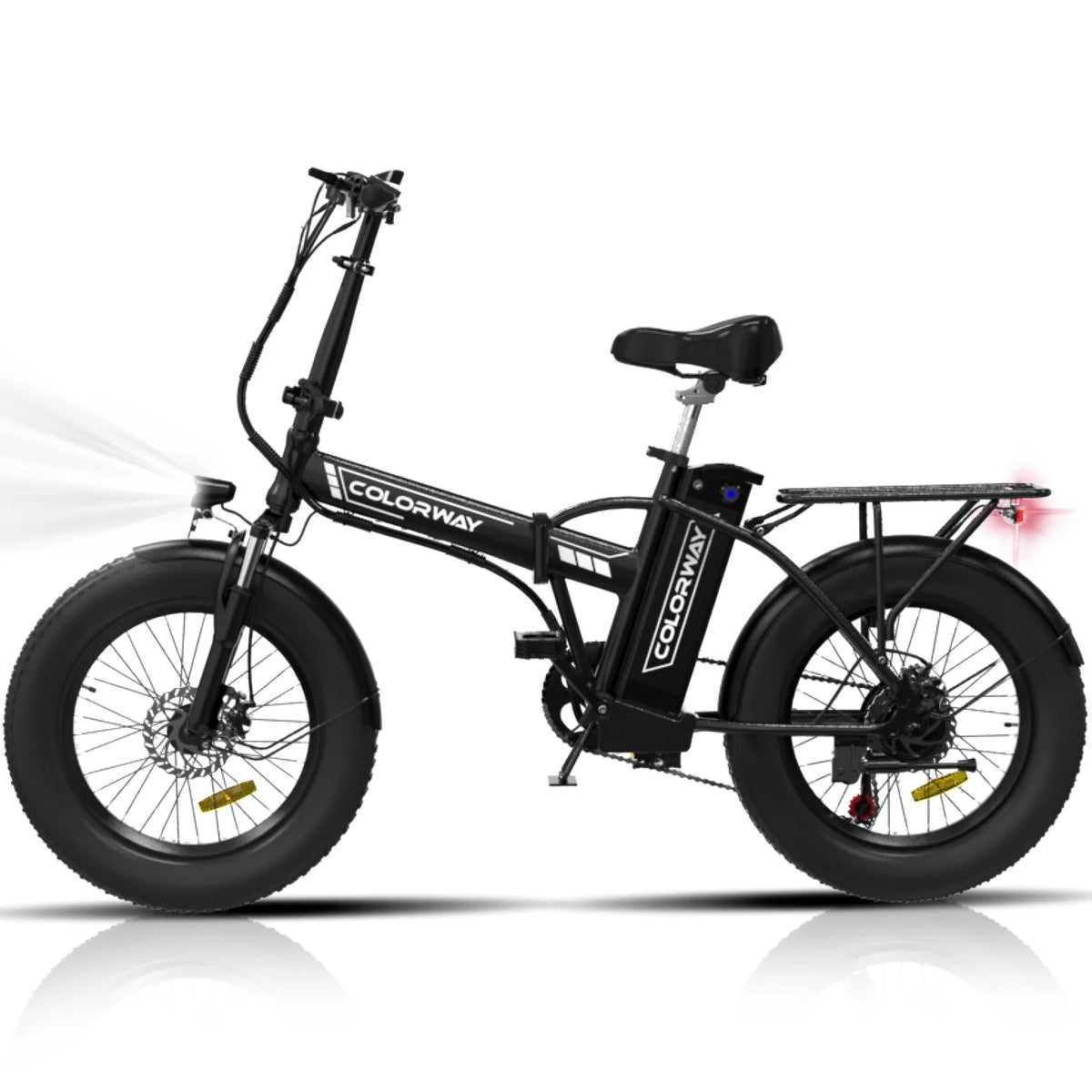 20"x3.0 Fat Tire Electric Bicycle with 500W/36V/12Ah Battery, Shimano 7-Speed L34281