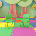 Green Plastic Stacking School Chair (2 Pack) H580