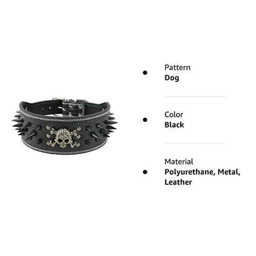 3 Inch Spiked Studded Leather Dog Collar Z380