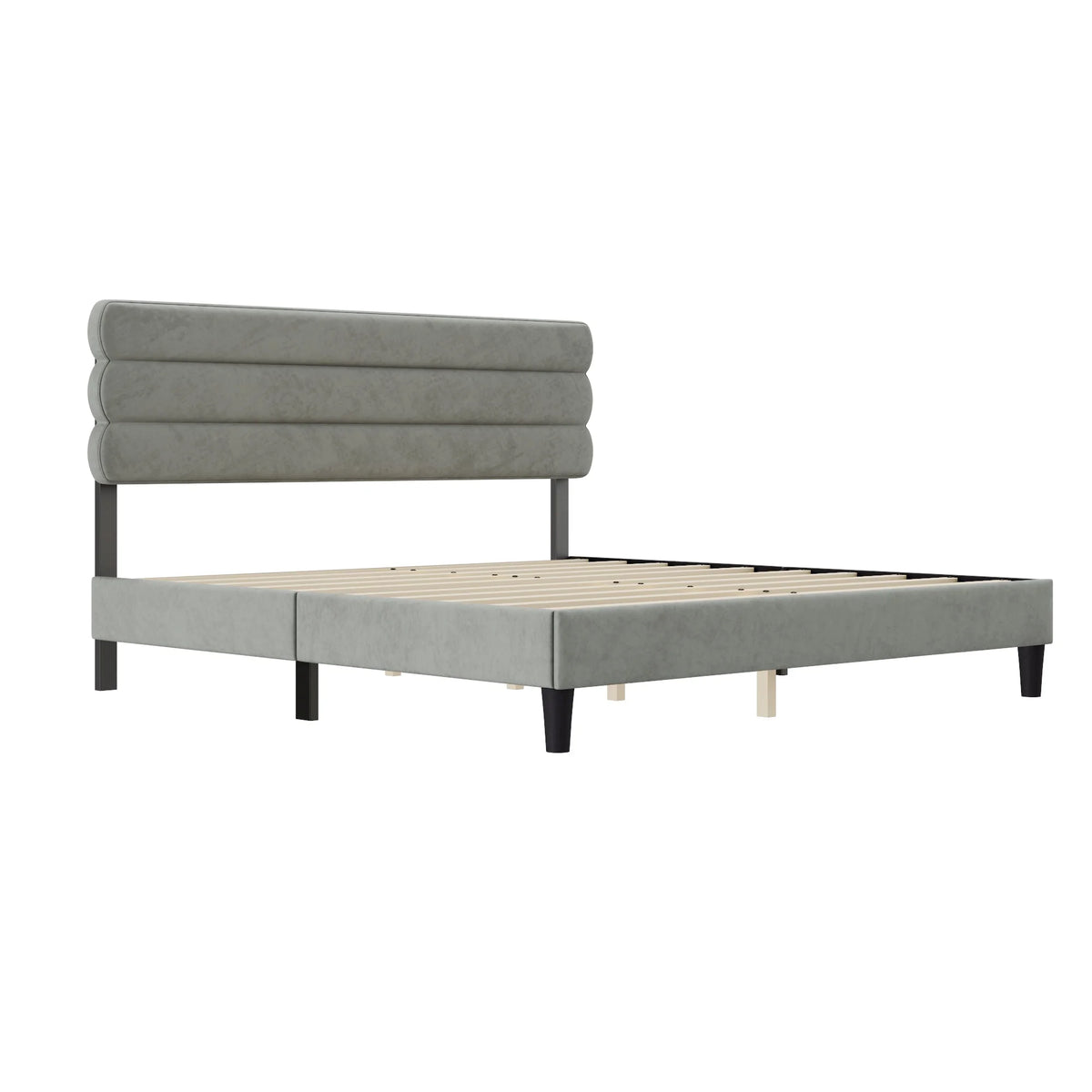 King Size Bed Frame Light Gray M3244