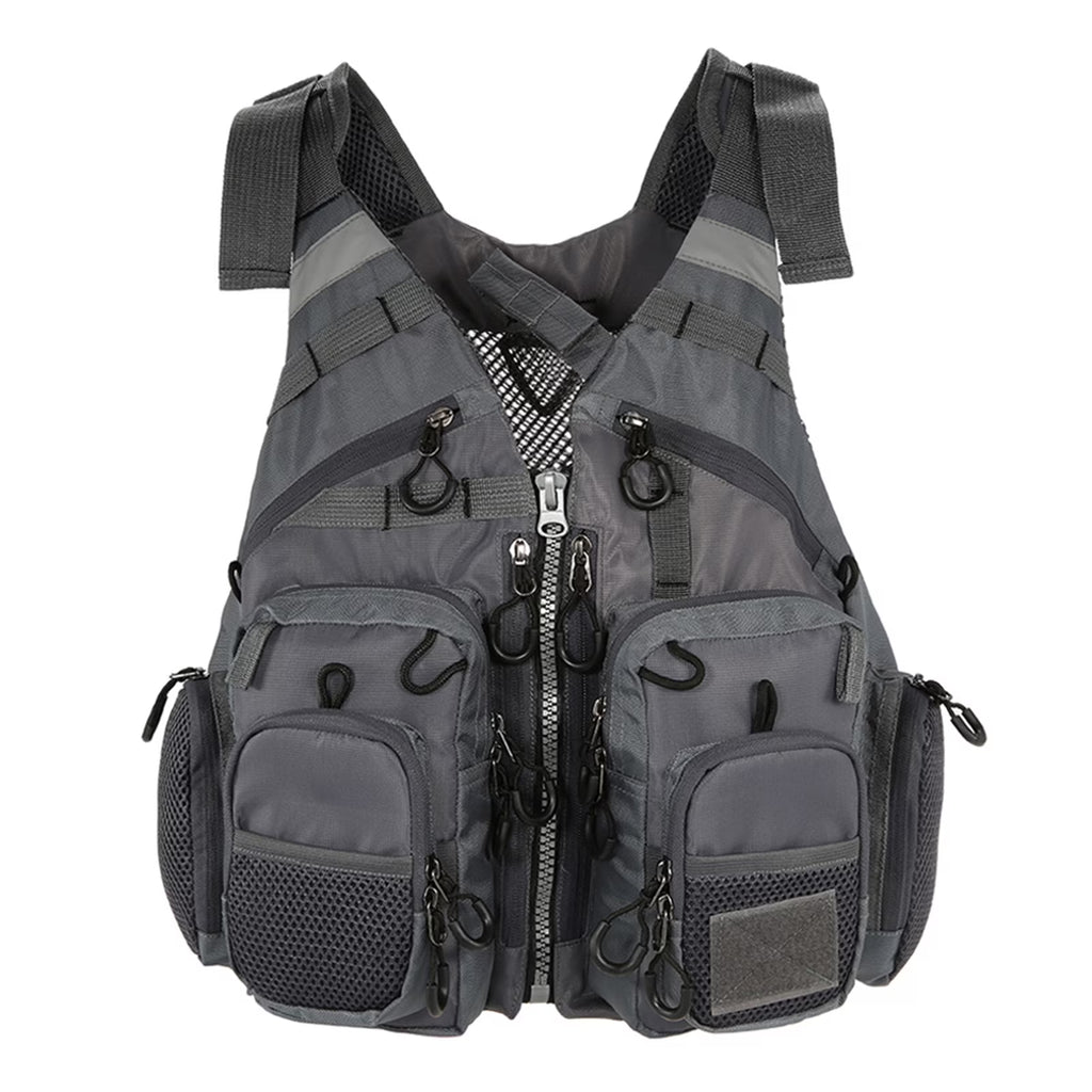 Fishing Vest Utility Waistcoat Breathable Mesh Padded J451