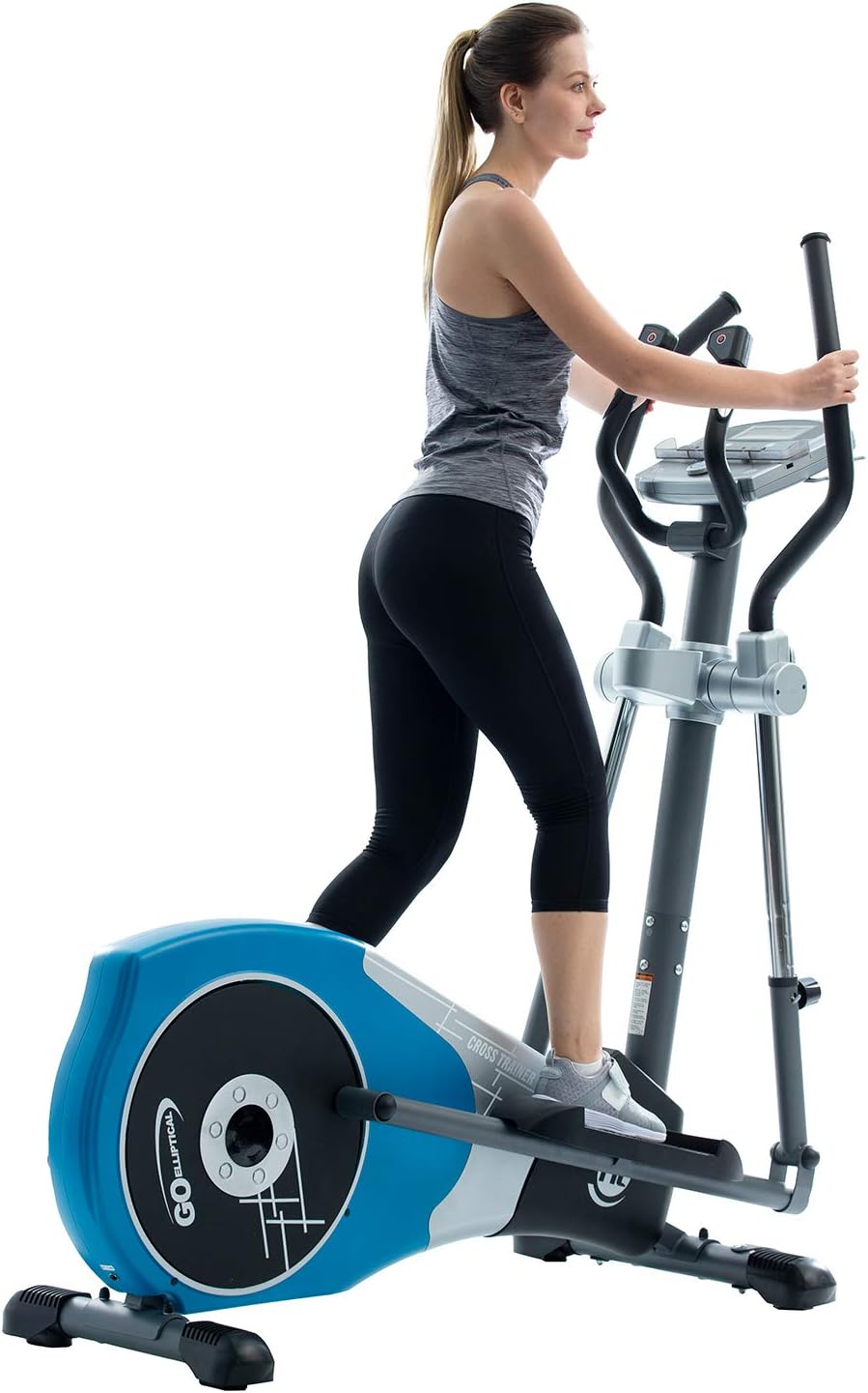 Elliptical Exercise Cross Trainer with Adjustable Arms and Pedals Q838