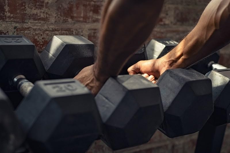 Rubber Encased Hex Dumbbell G36773