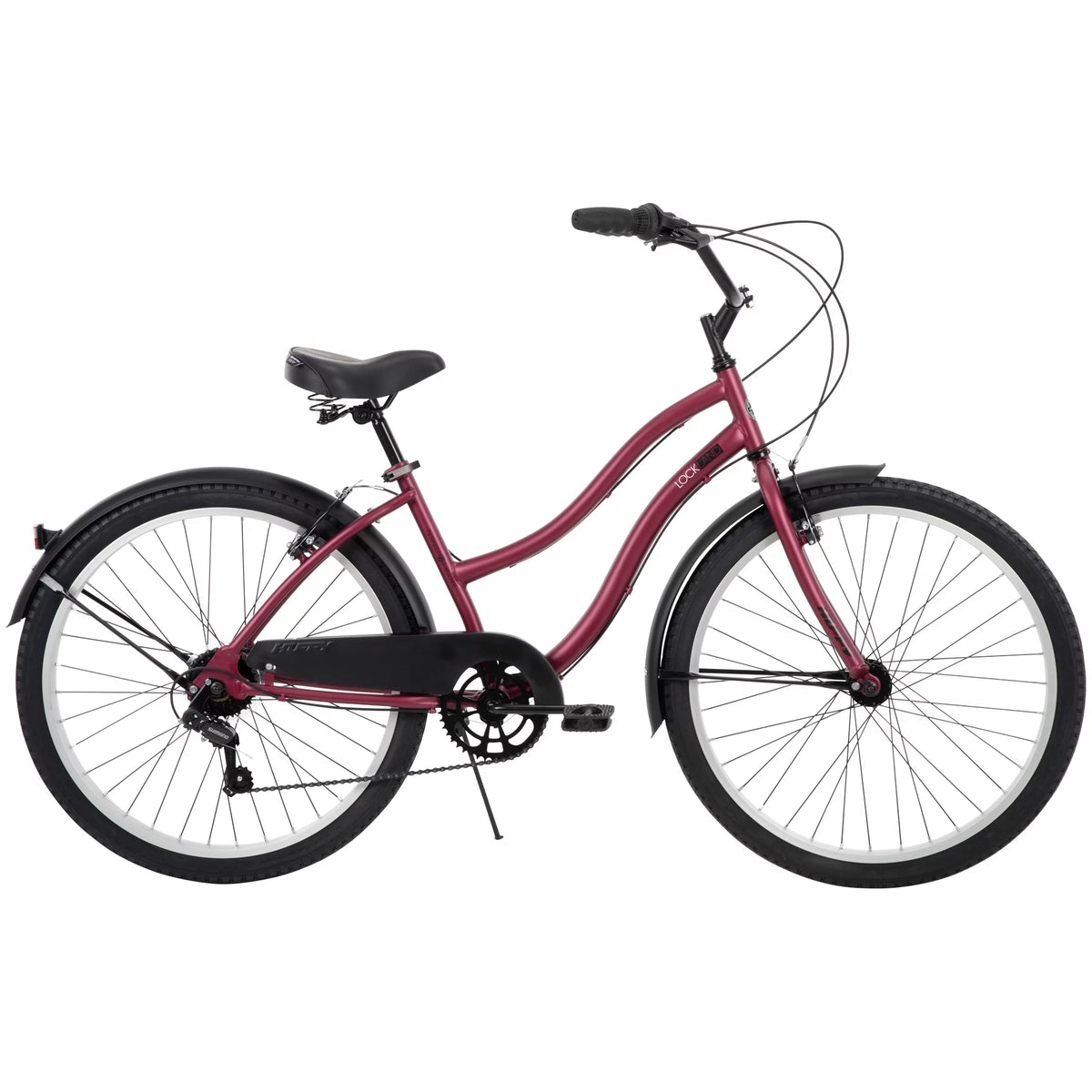 Pink 26-inch 7-speed Cruiser Bike T239441