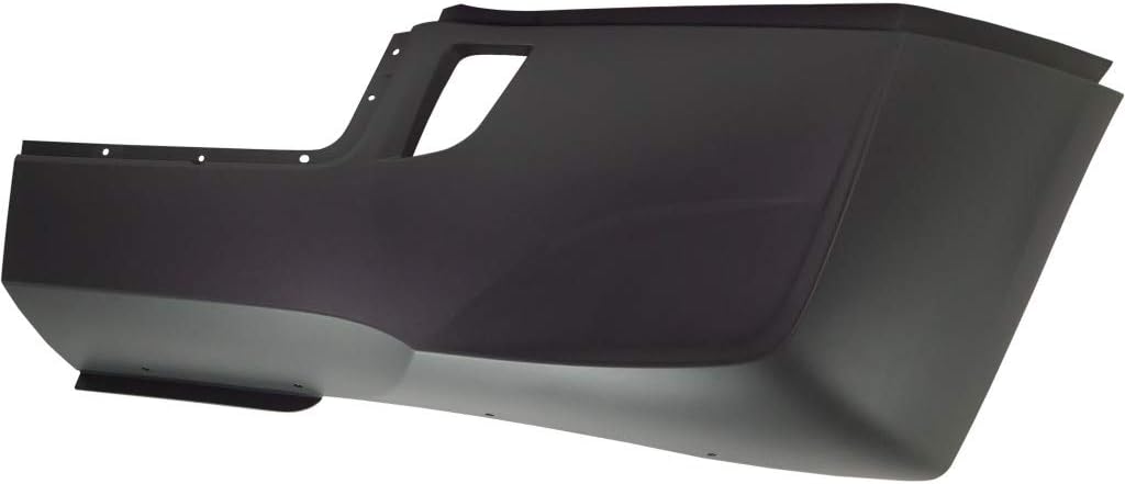 Painted Black and Silver Plastic Bumper End U718