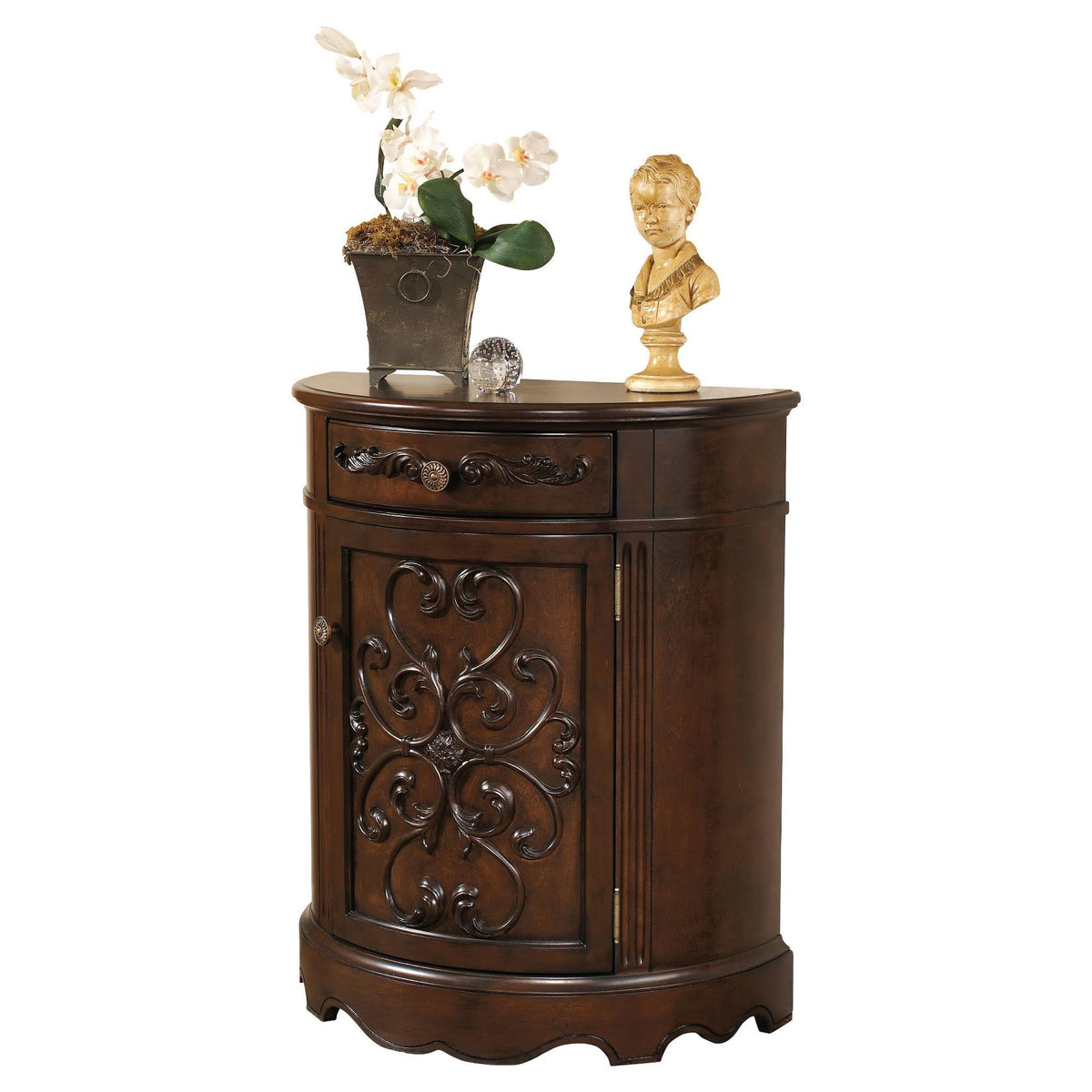 Dark Brown Accent Cabinet W4225