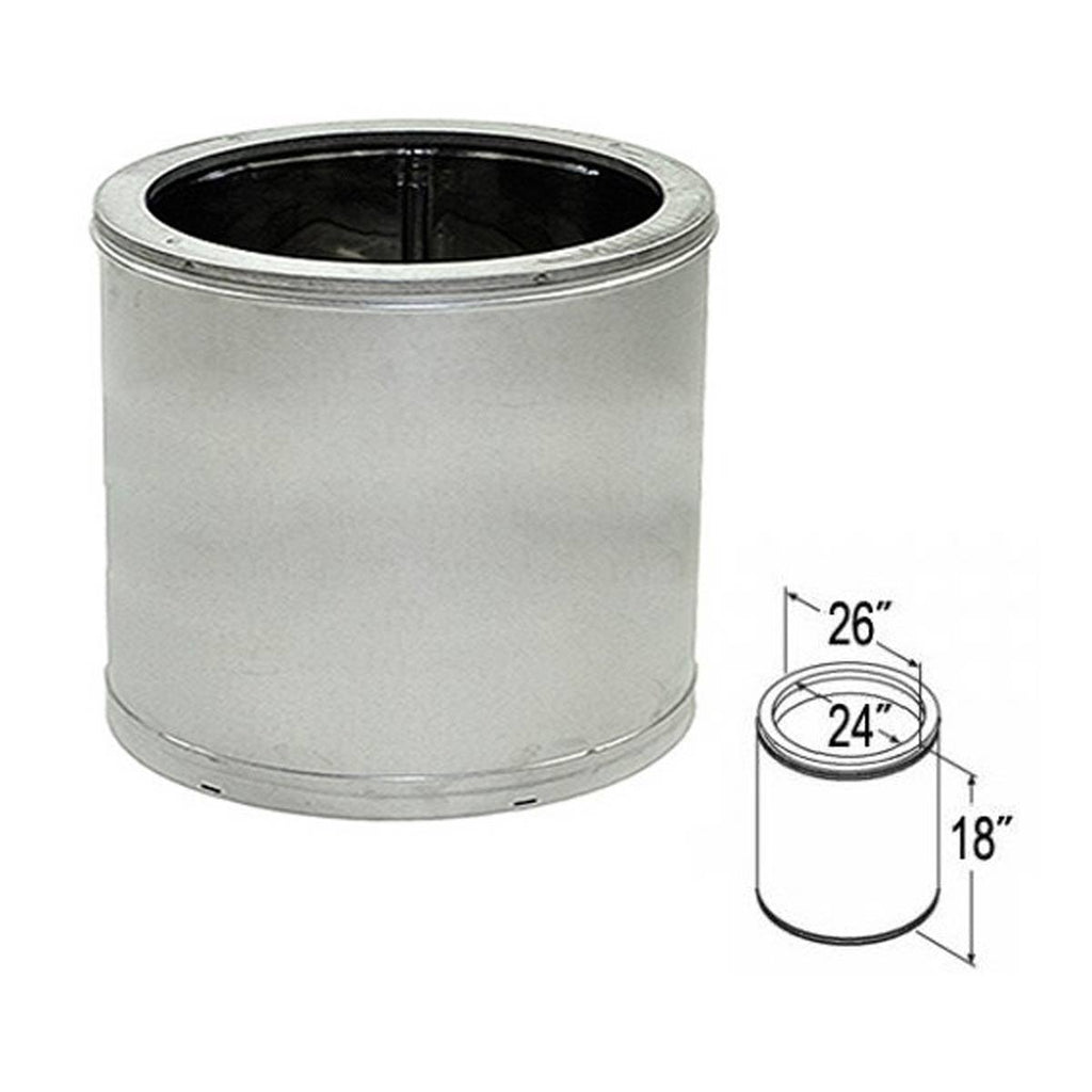 24-Inch Galvalume Chimney Pipe Y306