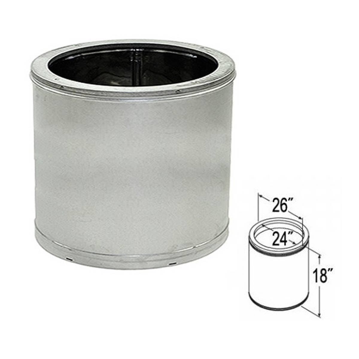24-Inch Galvalume Chimney Pipe Y306