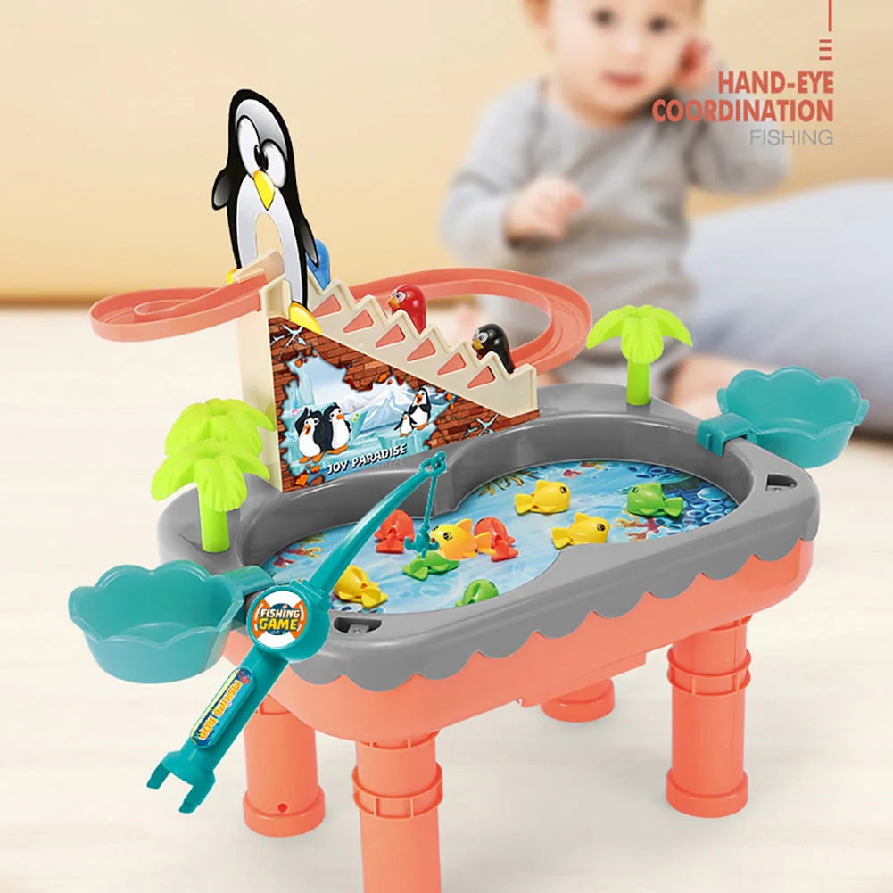 Toddler Toys Fishing Table Toys Water Table Pool Set F701