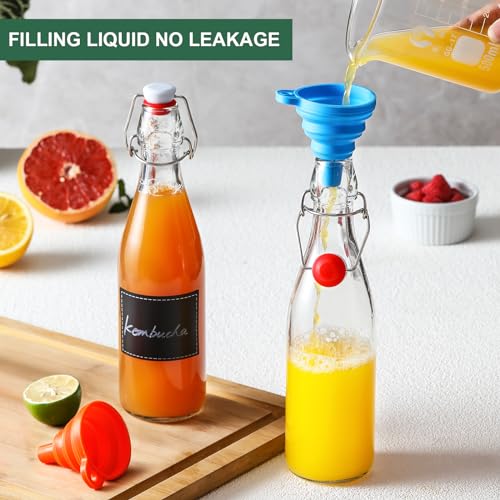 16 OZ Swing Top Glass Bottles, Set of 8 X45091