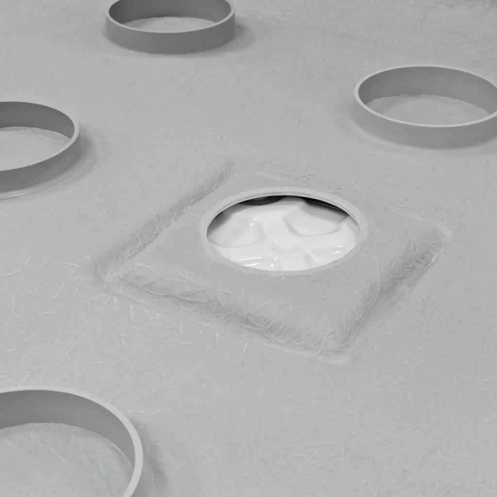 60 x 36 Left Double Threshold Shower Pan Base Wall Corner Left Drain B428