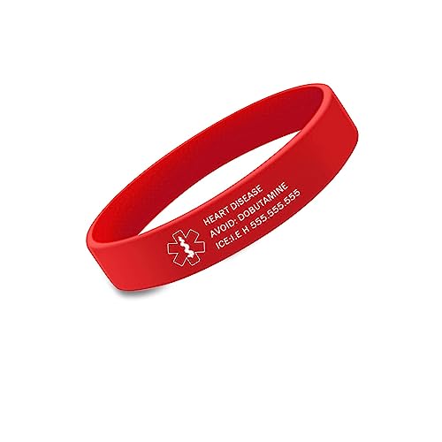 Silicone Emergency ID Bracelet R9705