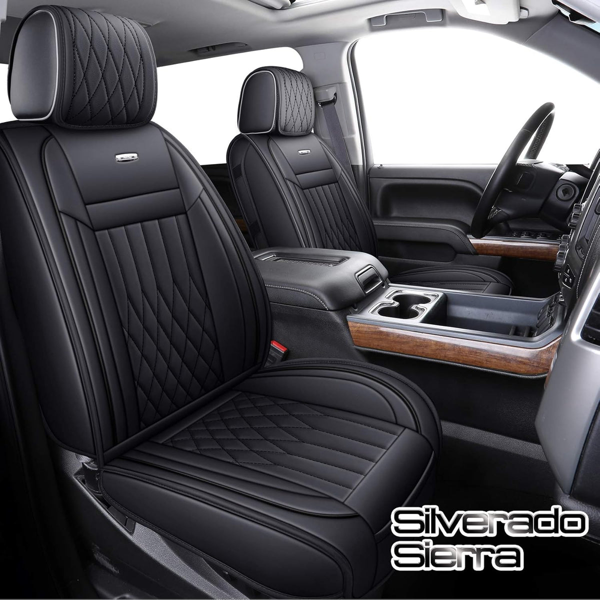 Waterproof Faux Leather Car Seat Covers Front Pair G920