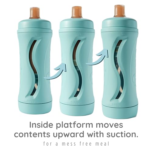 Baby Food Bottle Reusable Silicone Cup (Aqua) E17640