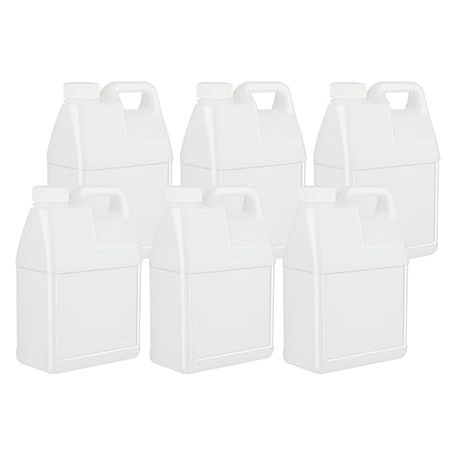 2.5 Gallon Clear Plastic HDPE Jugs with Lids Q394
