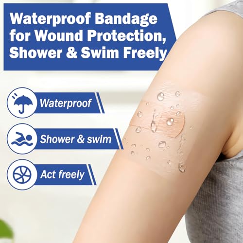 50 Pieces Waterproof Transparent Film Dressing 6 X 6" Bandages R387137