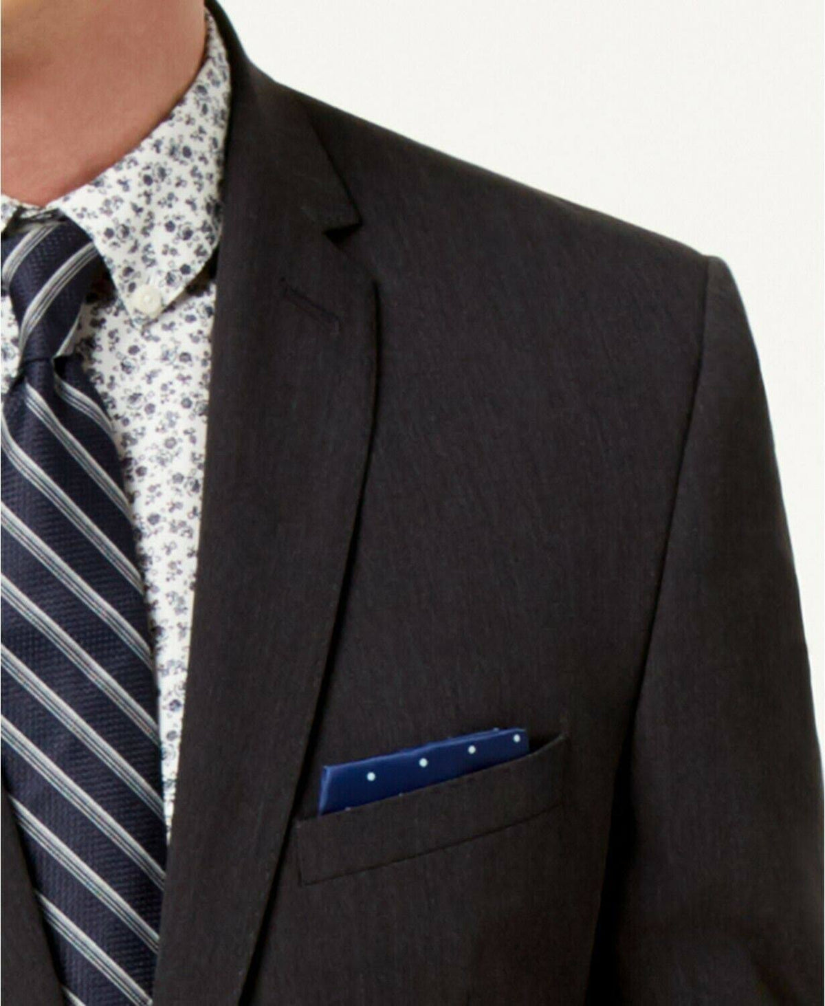 Black Modern Fit Two-Button Suit X2145