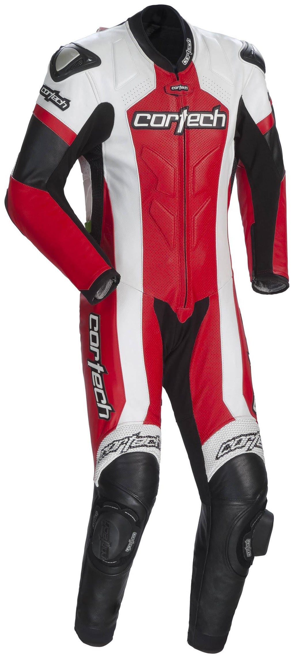 Red/White Leather One-Piece Suit X852