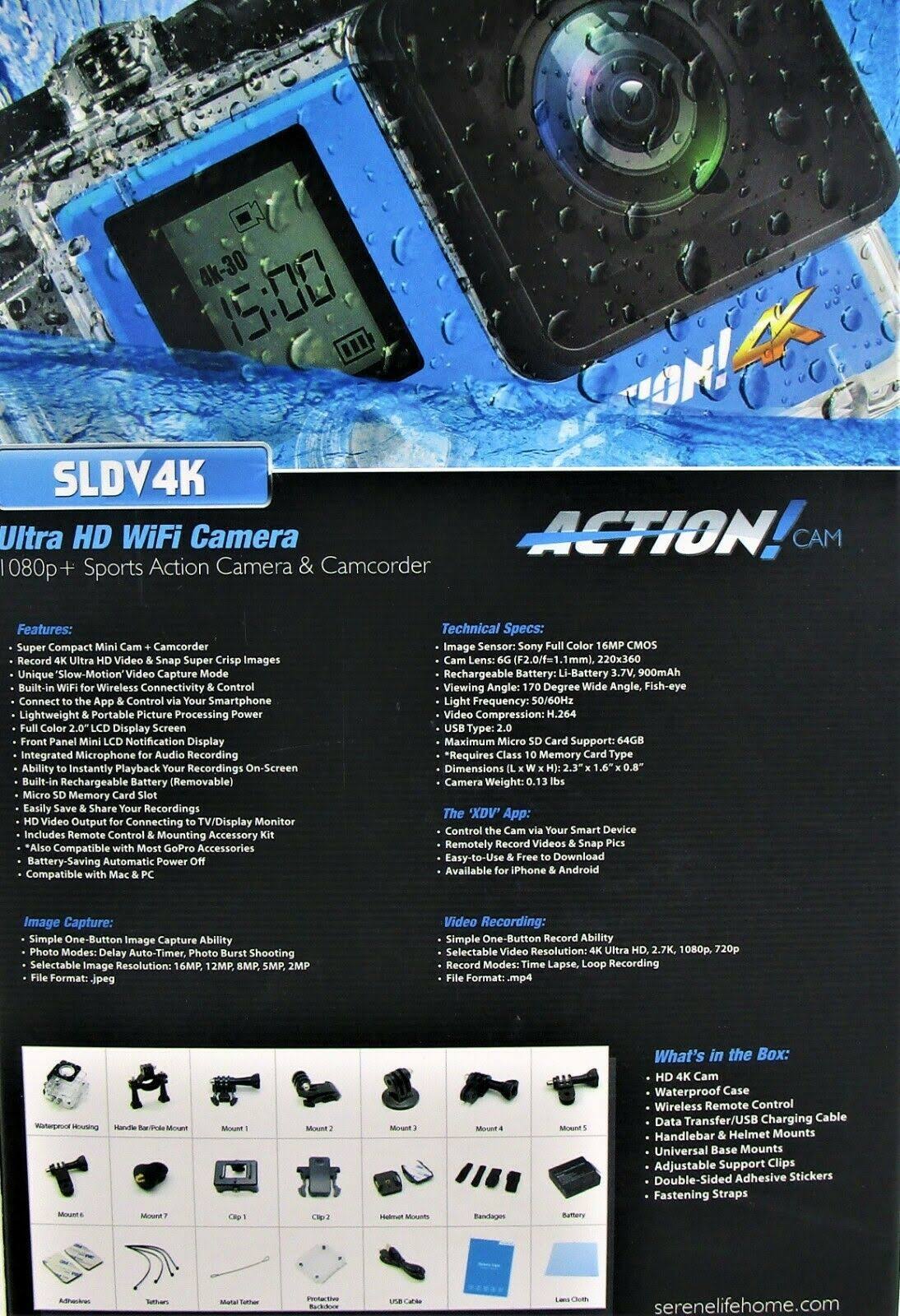 4K Ultra HD Action Cam Y40470