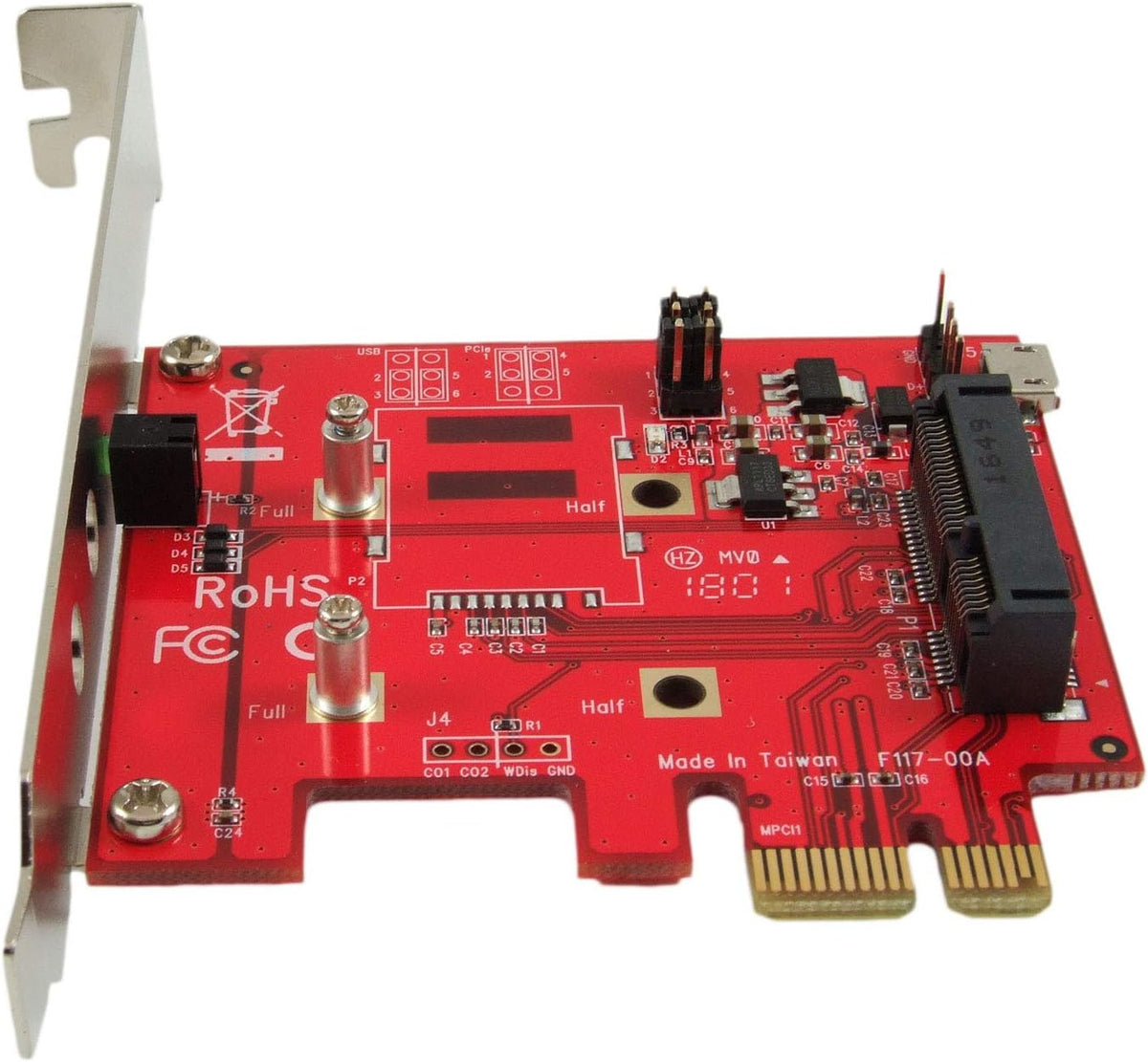 Mini PCI-E to PCI-E Adapter Card Pack of 2 E835