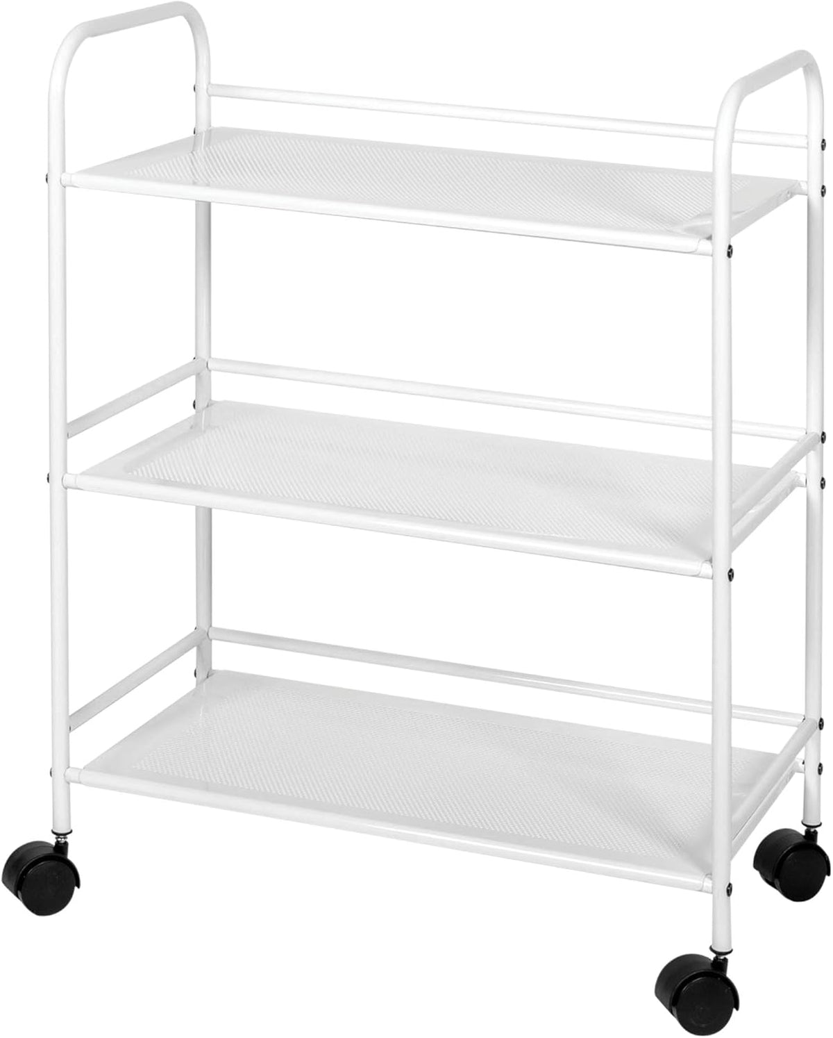 Black 4-Tier Metal Rolling Utility Cart A693233
